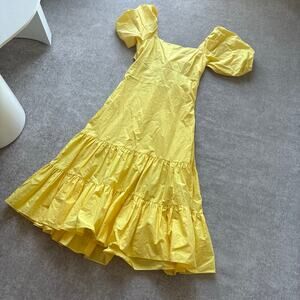 Tanya Taylor Maxi Yellow Dress